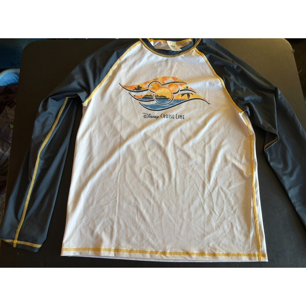 Disney Cruise Line Rash Guard Swim Shirt Long Sleeve Size Medium